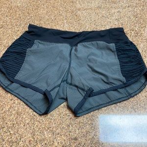 lululemon athletica Black and Gray Athletic Shorts